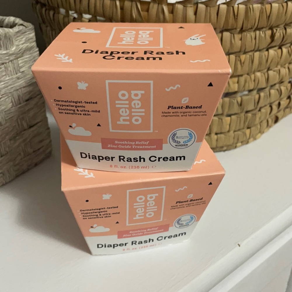 (2) 8oz Hello Bello Diaper Rash Cream